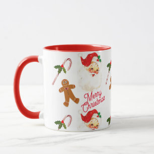 Vintage Santa Claus Christmas Holiday Mug