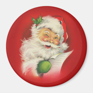 Vintage Santa Claus Christmas Magnet