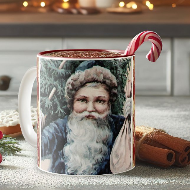 Vintage Santa Claus Christmas Mug (vintage Santa Claus Christmas coffee mug)