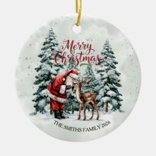 Vintage Santa Claus Christmas Ornament