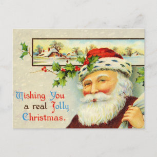 Vintage Santa Claus Christmas Postcard