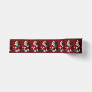 Vintage Santa Claus Christmas Toy Grosgrain Ribbon