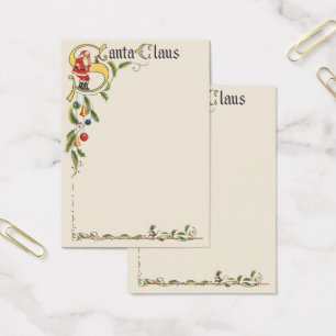 Vintage Santa Claus, Decorative Christmas Border