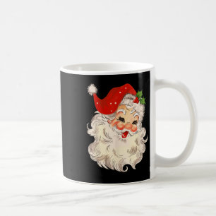 Vintage Santa Claus Face Christmas Xmas Santa Clau Coffee Mug