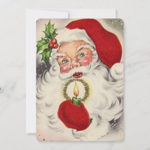 Vintage Santa Claus Holiday Card
