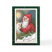 Vintage Santa Claus Image Greeting Card