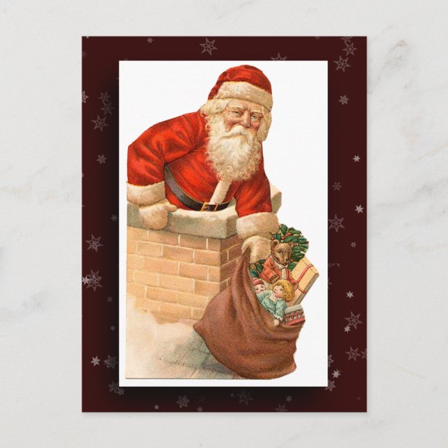 Vintage Santa Claus Image Postcard (Front)