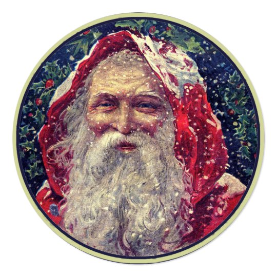 Vintage Santa Claus Invitation