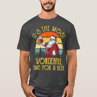 Vintage Santa Claus Its The Most Wonderful Time T-Shirt