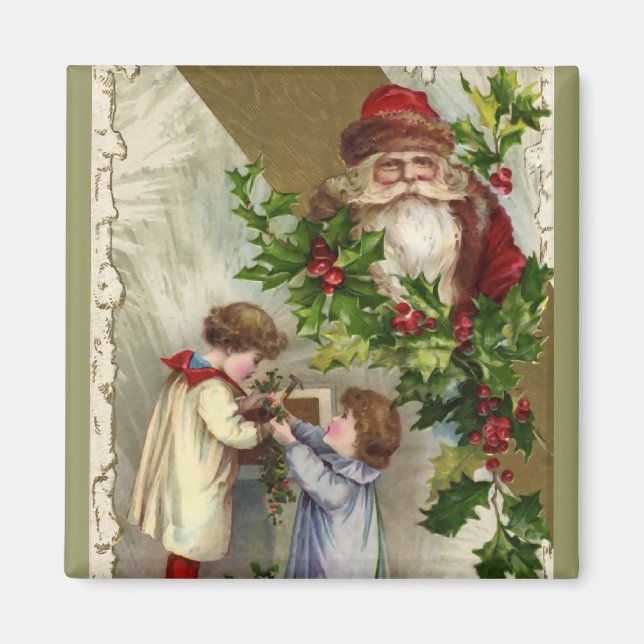 Vintage Santa Claus Magnet (Front)