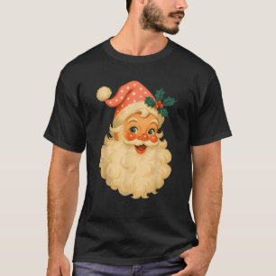 Vintage Santa Claus Merry Christmas Men Women Cand T-Shirt