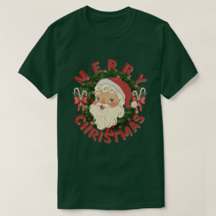 Vintage Santa Claus Merry Christmas T-Shirt