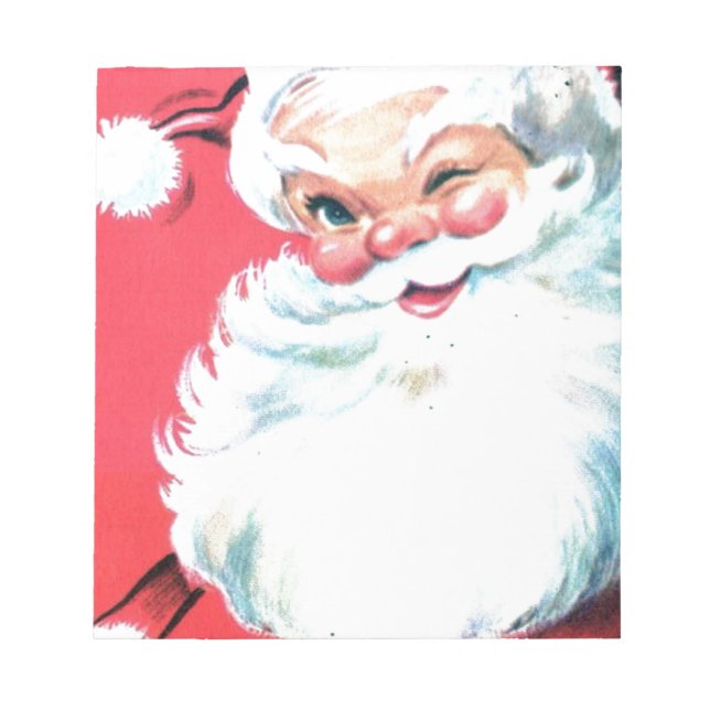 Vintage Santa Claus Notepad (Front)