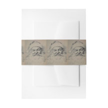 Vintage Santa Claus Pencil Sketch