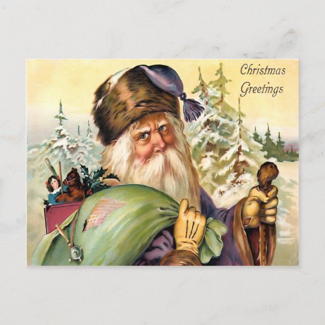 Vintage Santa Claus Postcard (Front)