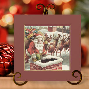 Vintage Santa Claus Retro Christmas Cards