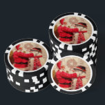 Vintage Santa Claus Snowman Winter Christmas Poker Chips<br><div class="desc">Vintage Santa Claus Snowman Winter Christmas Poker Chips features a jovial Santa Claus and snowman in the snow. Perfect as stocking fillers and gifts for family and friends for the Christmas holidays. Part of a collection. Designed by Evco Holidays www.zazzle.com/store/evcoholidays</div>