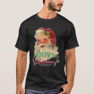 Vintage Santa Claus St Nicholas Old Fashioned Chri T-Shirt