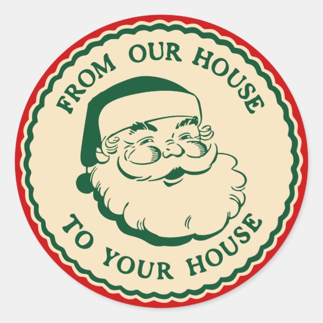Vintage Santa Claus Stickers (Front)
