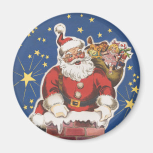 Vintage Santa Claus, Twas Night Before Christmas Magnet