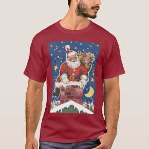 Vintage Santa Claus, Twas Night Before Christmas T-Shirt