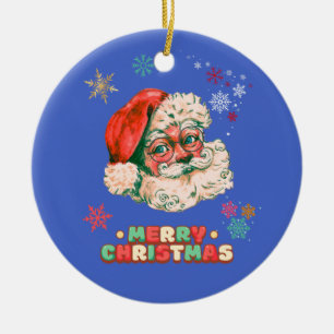 Vintage Santa Clause Ceramic Ornament