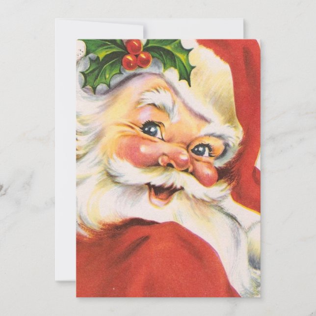 Vintage Santa Clause Holiday Card (Front)