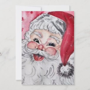 Vintage Santa Clause  Holiday Card