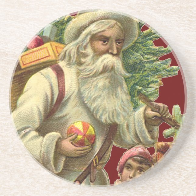 Vintage Santa Coasters (Front)