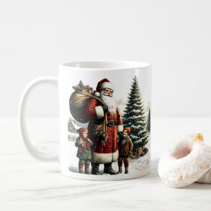 Vintage Santa Coffee Mug