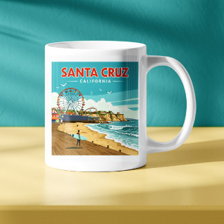 Vintage Santa Cruz California Coffee Mug