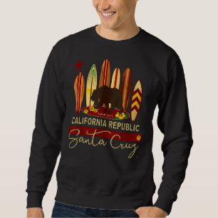 Vintage Santa Cruz California Republic Bear Surfin Sweatshirt