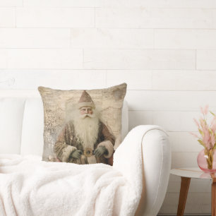 Vintage Santa Cushion