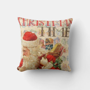 Vintage Santa Cushion