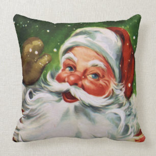 Vintage Santa Face 1 Cushion