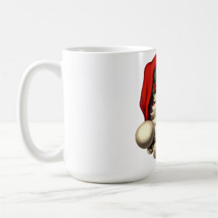Vintage Santa Face Christmas Mug - Retro Santa