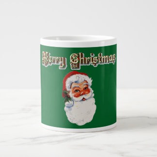 Vintage Santa Face Large Coffee Mug