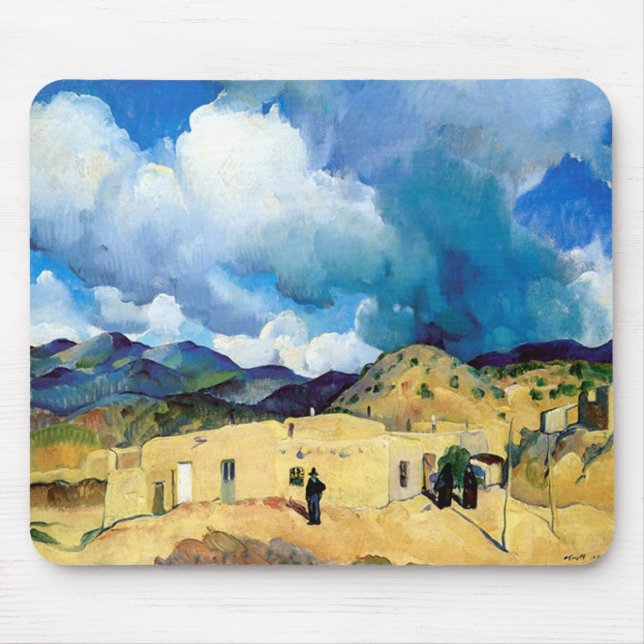Vintage Santa Fe Hills Mouse Pad (Front)