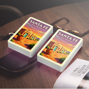 Vintage Santa Fe New Mexico Playing Cards