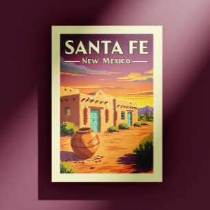 Vintage Santa Fe New Mexico Postcard