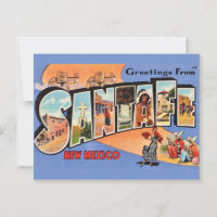 Vintage Santa Fe Postcard