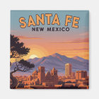 Vintage Santa Fe Skyline New Mexico Travel