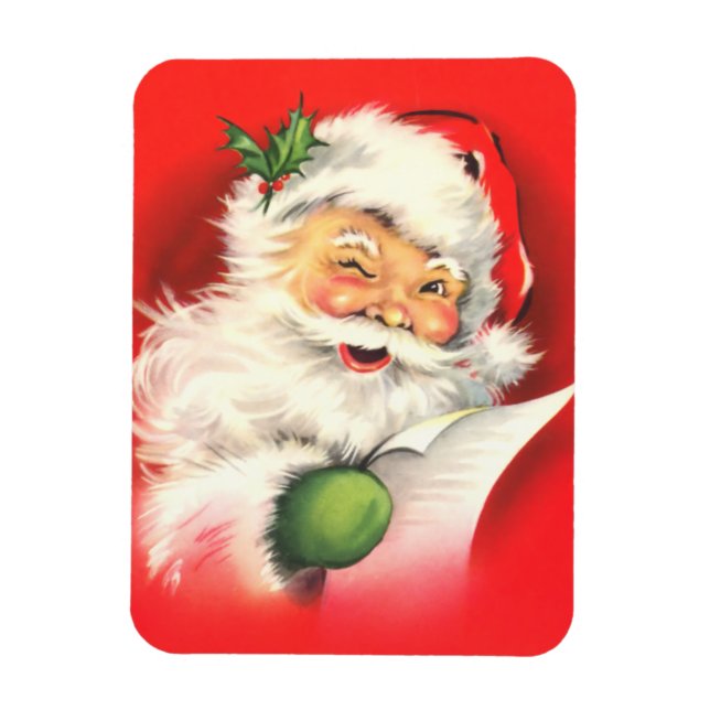 Vintage Santa Flex Magnet (Vertical)