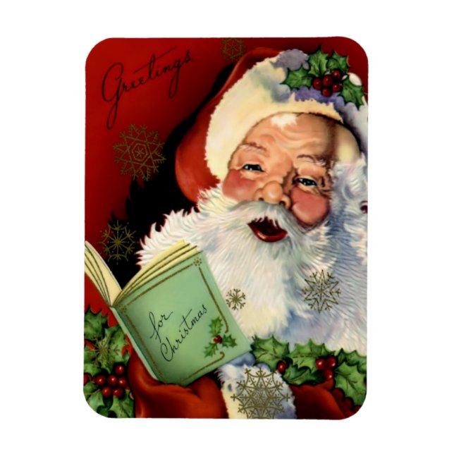 Vintage Santa Flex Magnet (Vertical)