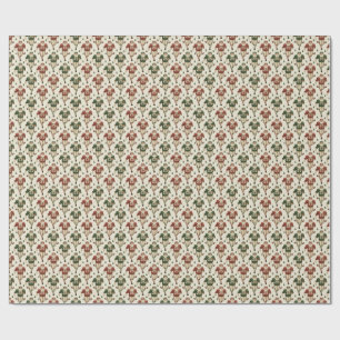 Vintage Santa Football Wrapping Paper