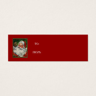 vintage santa gift tags