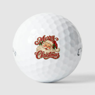 Vintage Santa Golf Gift Balls