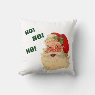 Vintage Santa Ho! Ho! Ho! Cushion