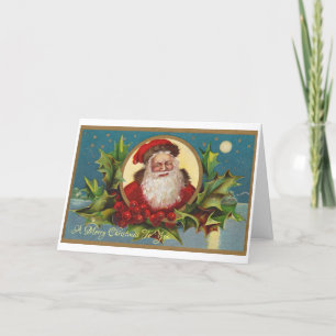 Vintage Santa Holiday Card
