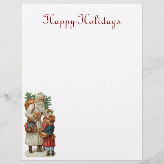 Vintage Santa Letterhead (Front)